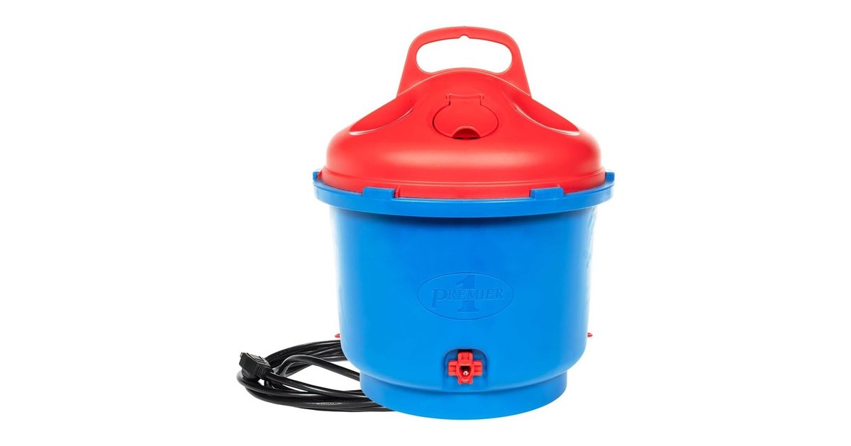Premier 1 All-Season Heated Poultry Waterer, 3 Gallon product image